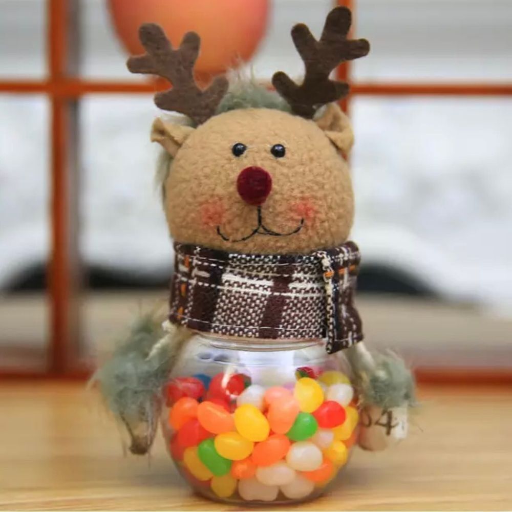 421 - REINDEER CHRISTMAS CANDY JAR